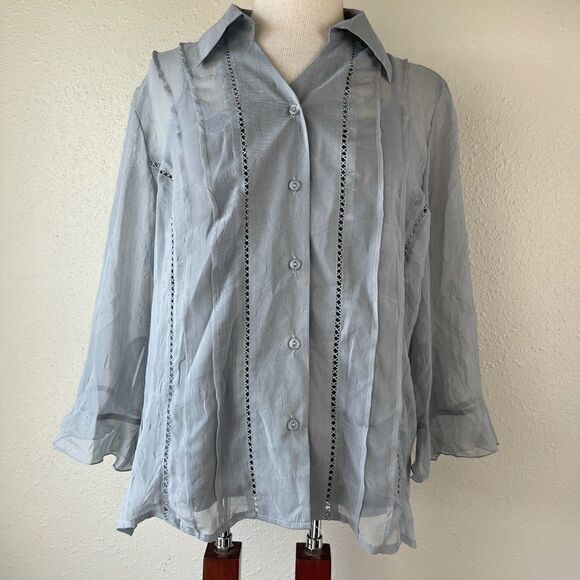 NWT Dress Barn Women’s Button Top Size XL - Picture 1 of 5